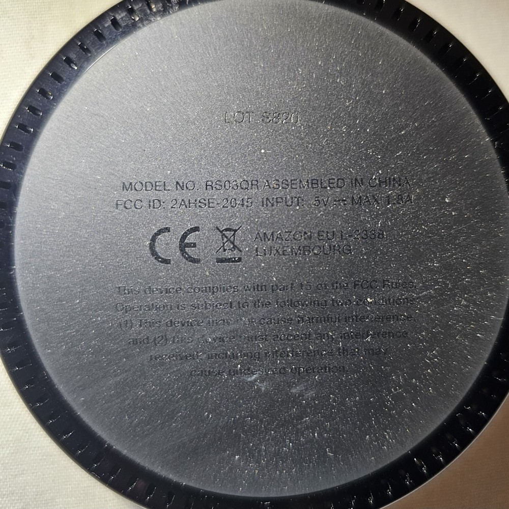 Amazon Echo Dot 2nd Generation Smart Speaker with Alexa Built In Model RS03QR