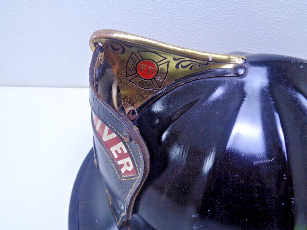 Vintage Forest River Fire Department Fire Helmet