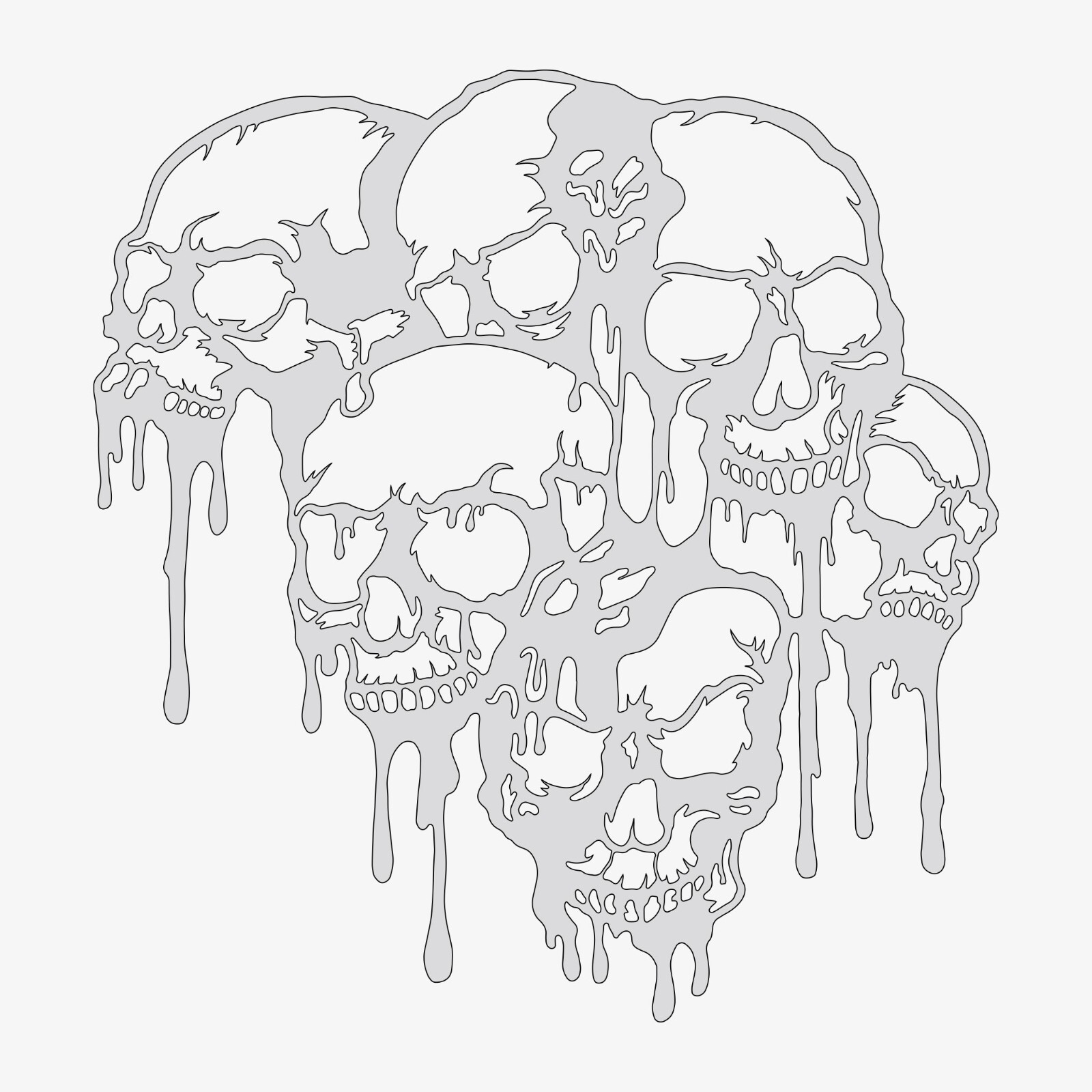 Toxic #6 - Reusable Airbrush Stencil Template