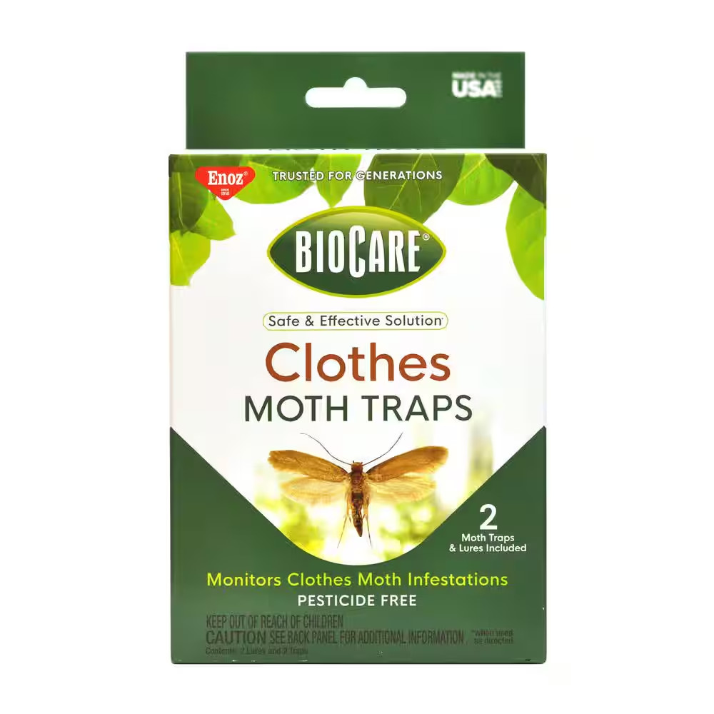 Non-Toxic Clothes Moth Traps (2 Traps plus 2 Lures)