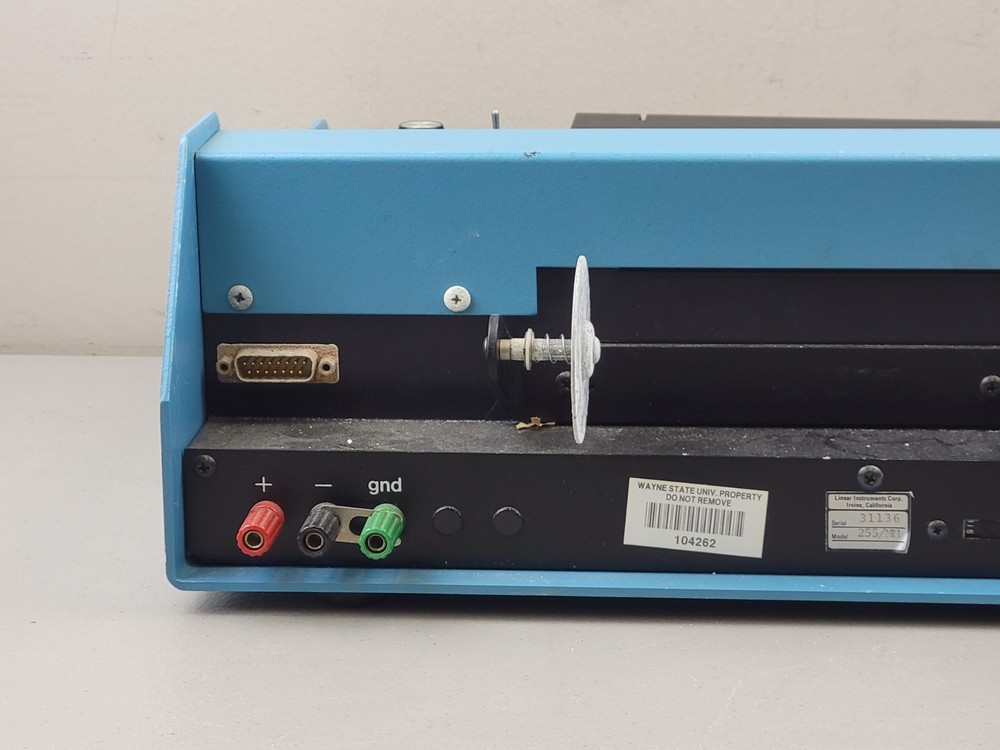 Linear Instruments 255/MM Strip Chart Recorder Analog Data Logger Lab Equipment