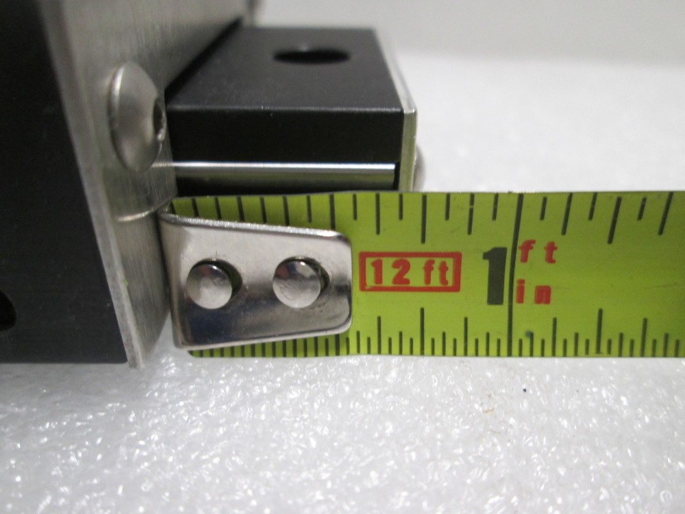 Del-Tron, Linear Bearing Guide Block w/ Guide Rail, Used