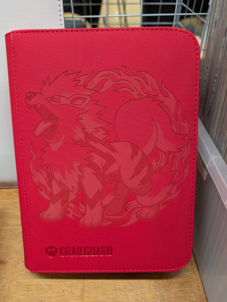 Arcanine 4 Pocket Red Grail Guard Binder