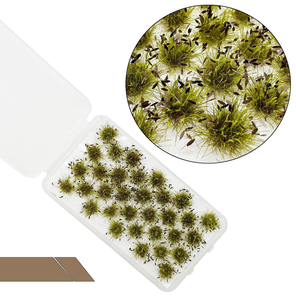 Cayway Miniature Grass Cluster, Static Grass Tuft Model Vegetation Groups for...