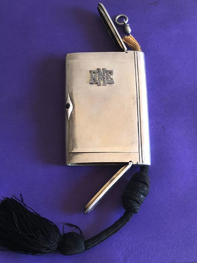 Antique  Silver Vesta/cigarette Case,circa 1900 Probably From Argentina
