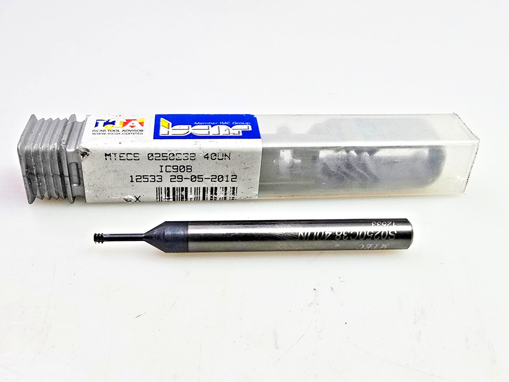 Iscar MTECS 0250C38 40UN IC908 Solid Carbide Thread Mill Internal Threading