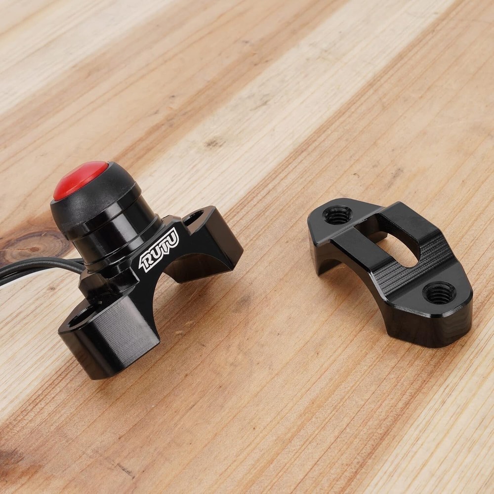 CNC Universal Motorcycle Engine Stop Start Kill Switch Button with Mounting