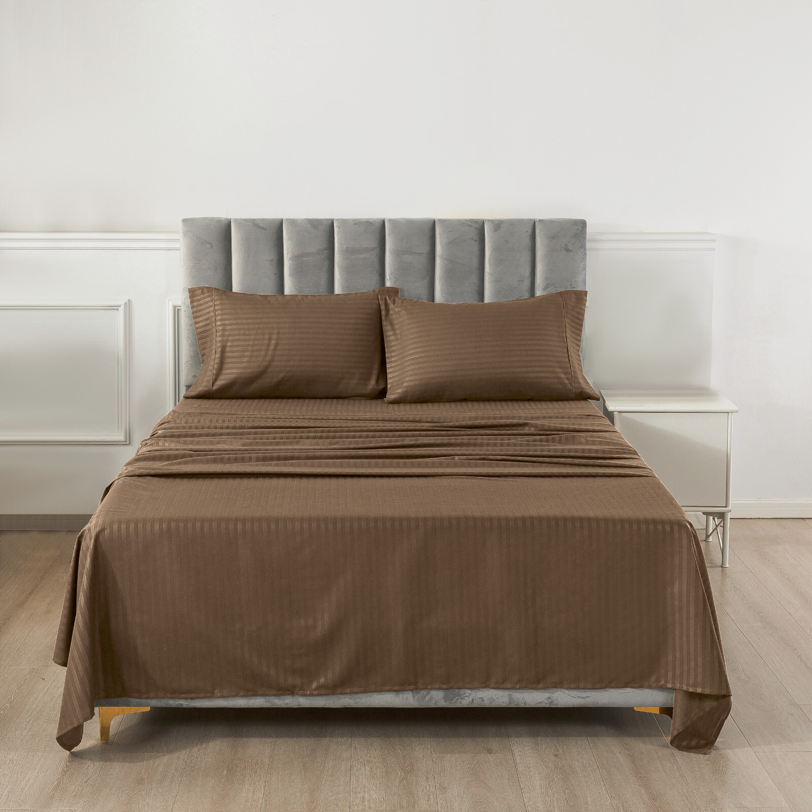 4 Piece Bed Sheet Set Deep Pocket 1800 Series Hotel Bed Sheet Microfiber Comfort