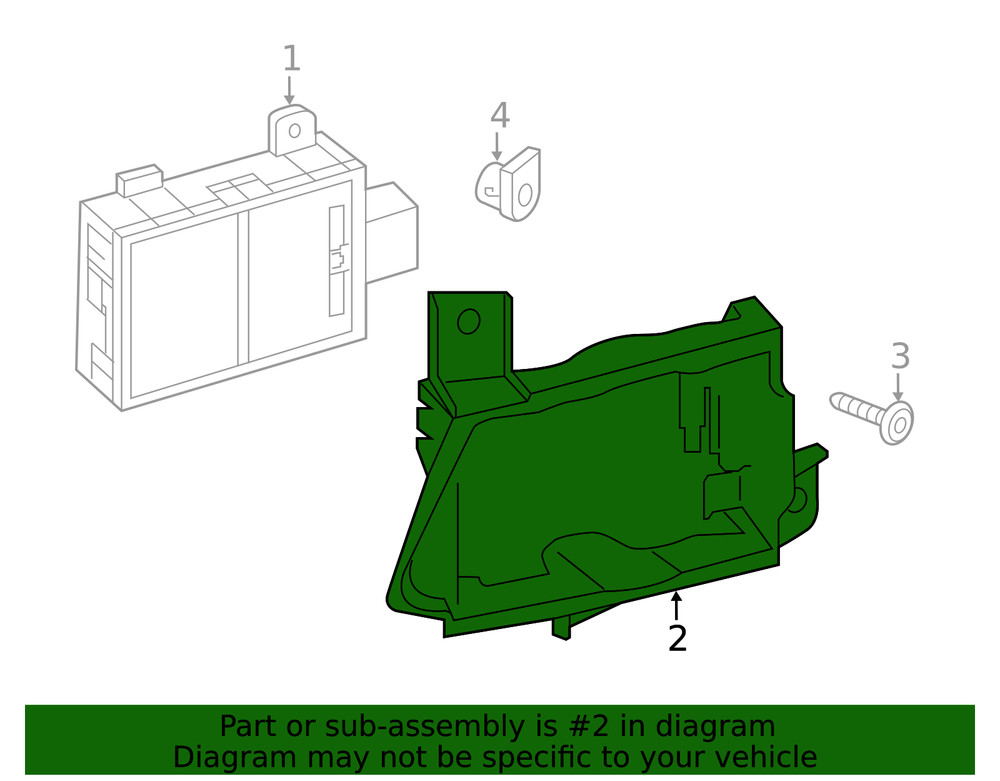 Genuine Audi Mount Bracket 4K0-907-912-D