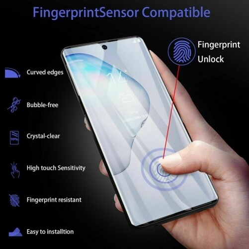 For Samsung Galaxy Note 10 Plus - Screen Protector Tempered Glass (Fingerprint