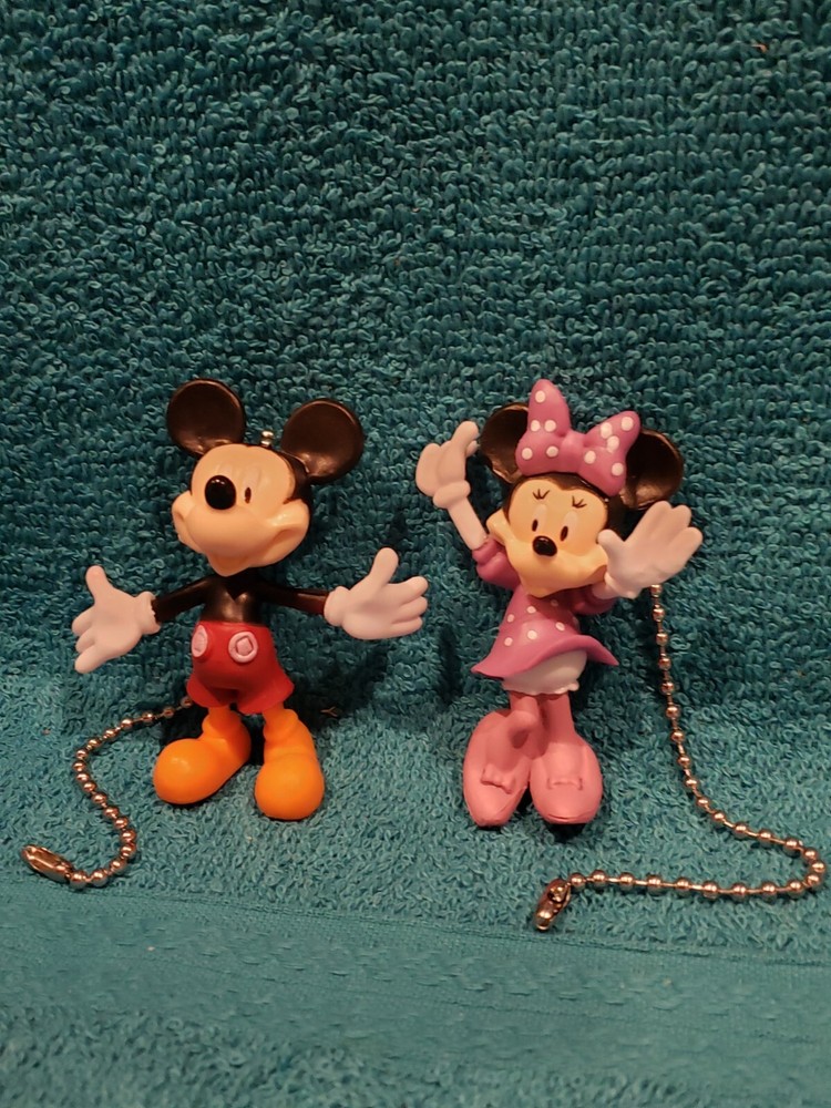Mickey Mouse and Minnie Mouse Light Pull and Fan Pull Set - Disney Decor