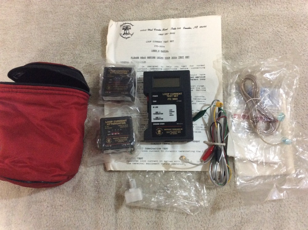 Independent Technologies Telco 3004 loop tester 4001 loop current attenuators