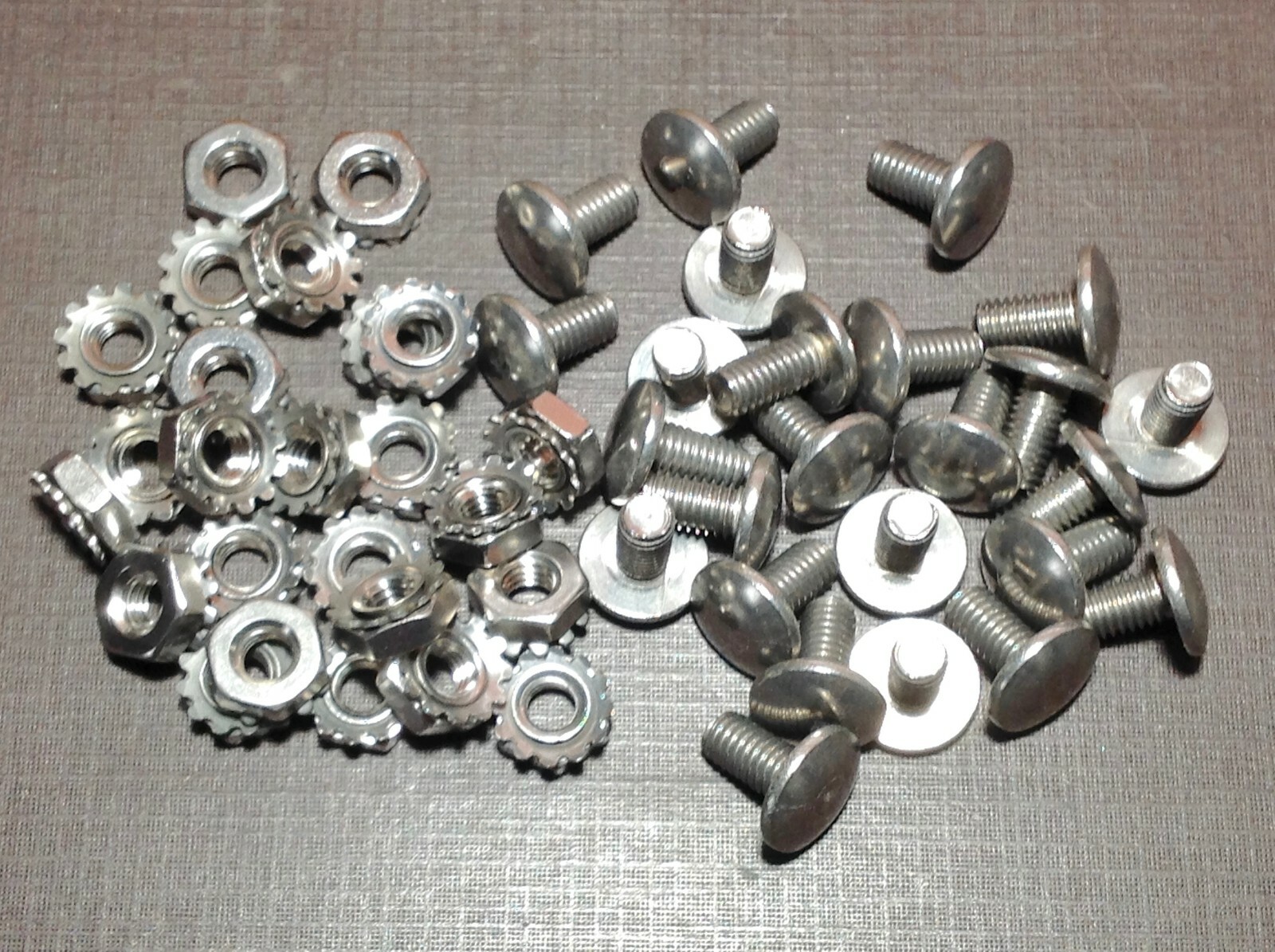 25 pcs bicycle fender rivet screws nuts stainless for Schwinn Stingray Krate