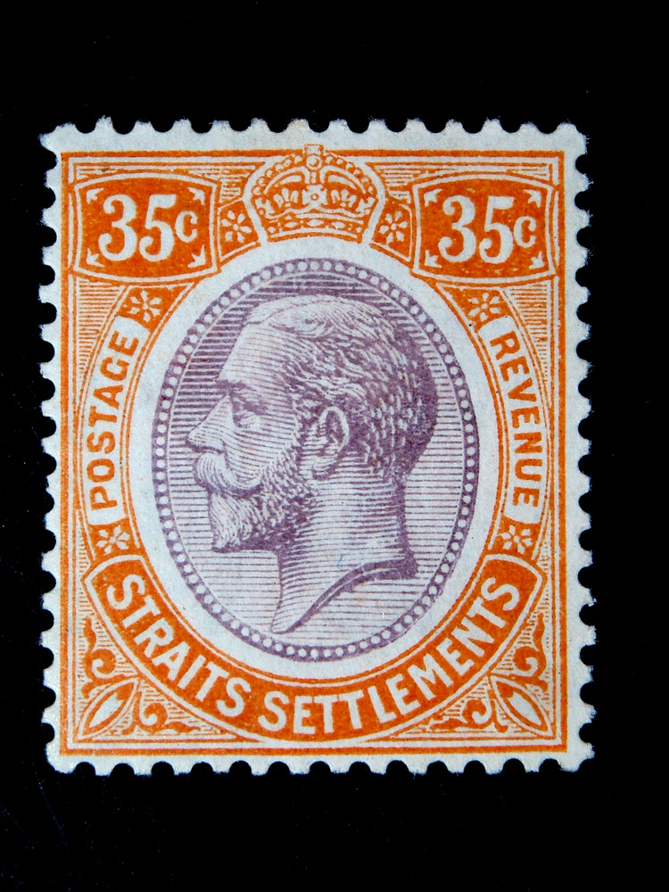 STRAITS  SETTLEMENTS  1  MINT  HINGED  STAMP  SC # 196