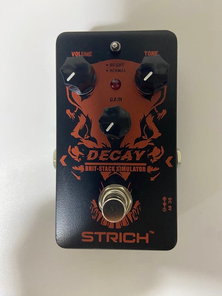 STRICH DECAY Brit-Stack Simulator Guitar Amplifier Effect Pedal Used