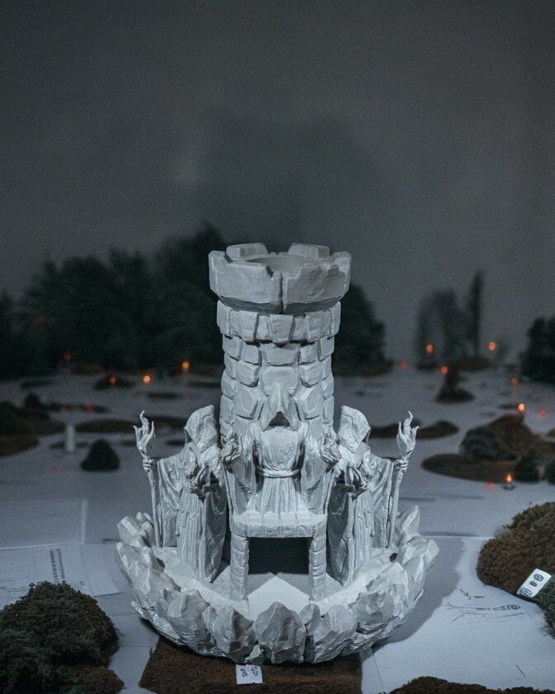 Wizard Tower Dice Tower Dice Roller Dice Tray DnD RPG Terrain Miniature
