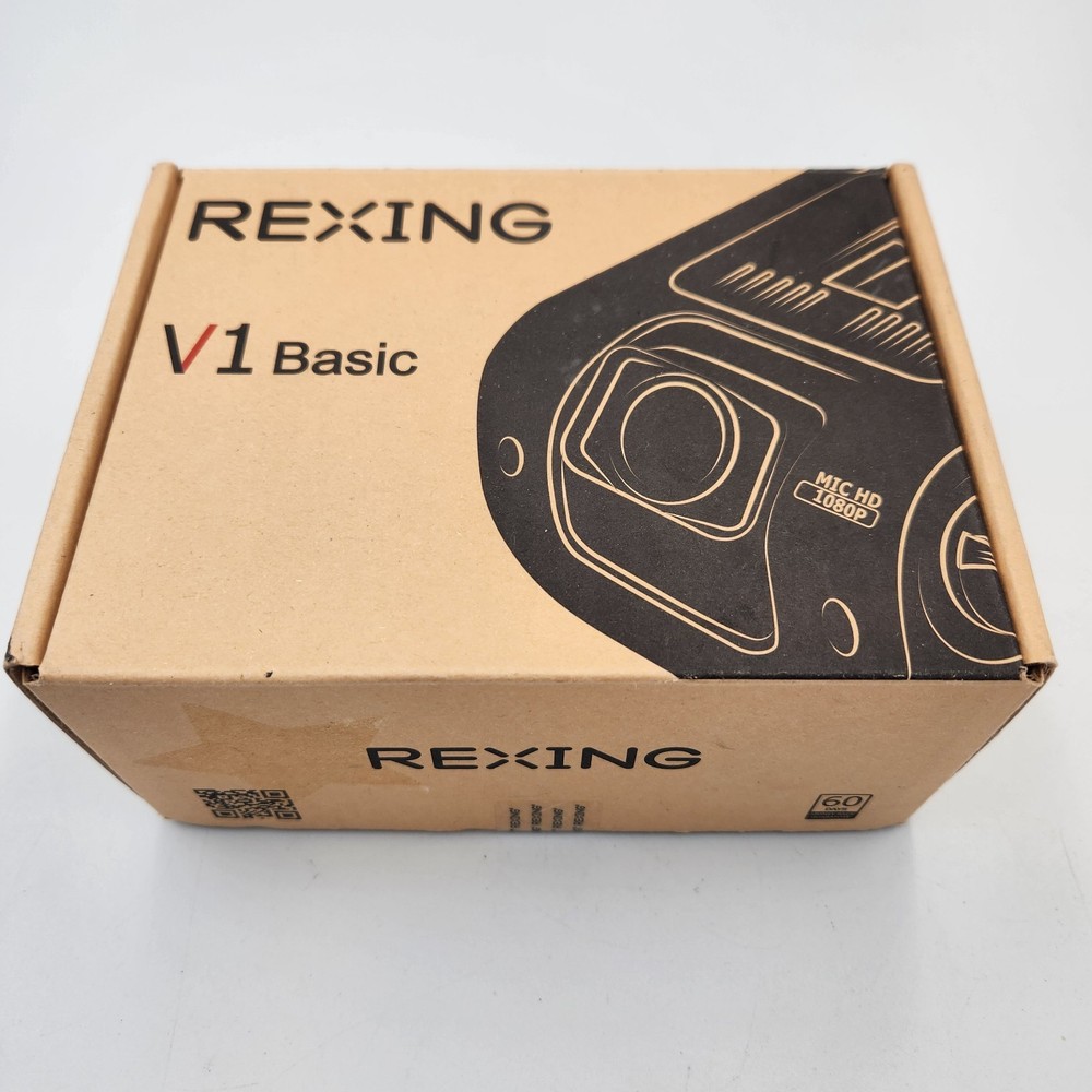 Rexing V1 Basic Dash Cam 1080P FHD DVR Car Recorder 2.4" LCD Screen Open Box