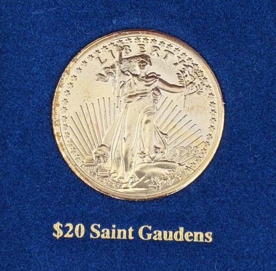 #1 SAINT ST. GAUDENS American Coin Treasures 1933 P $20 Gold Double Eagle 24kt