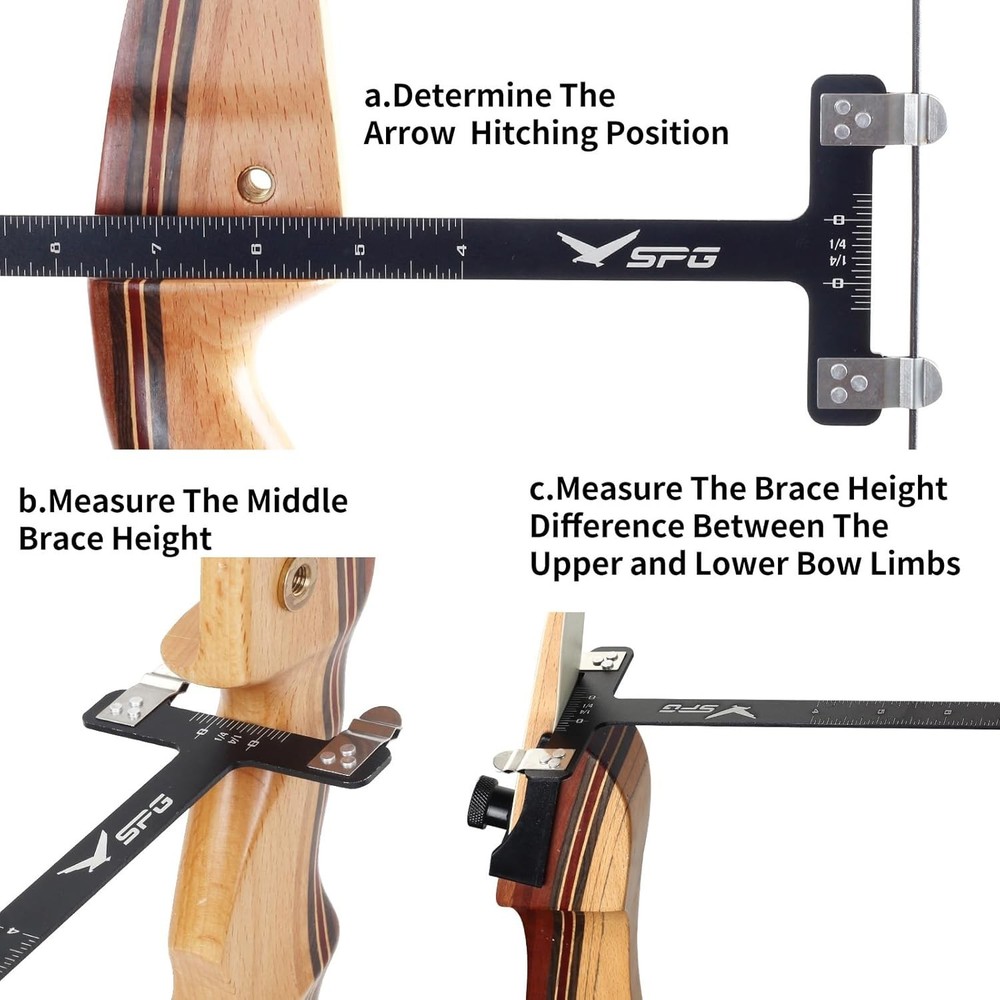 2 Pack Archery Bow String Level T-Shape Measurement Tool for Recurve | Free Ship