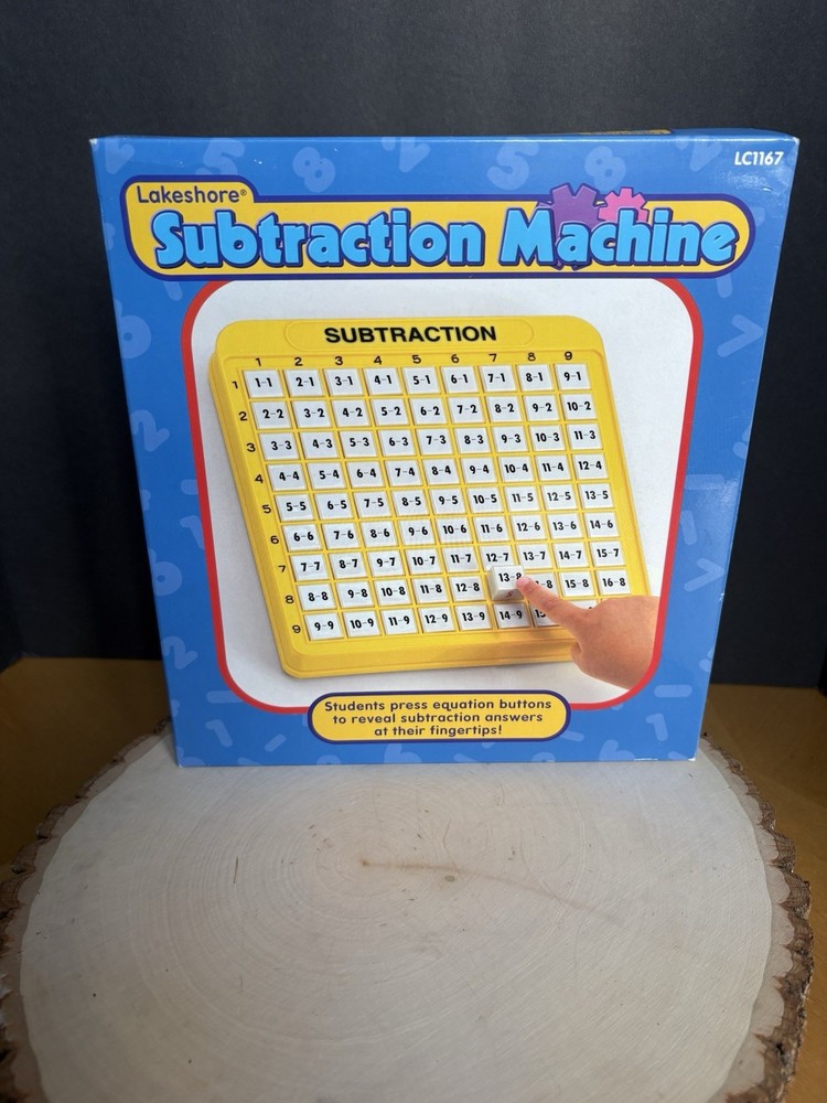 Lakeshore Subtraction Machine Math Educational Tool Push Button Teaching/Learn