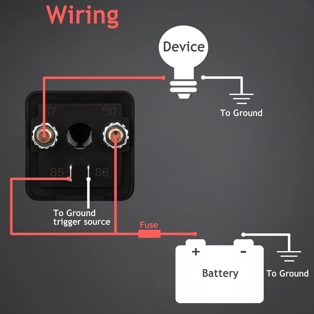2 Pack 12V 200 Amp Continuous Duty Relay Switch Car Starter Heavy Duty Split Ch