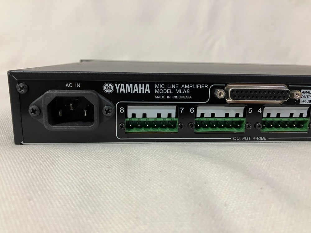 YAMAHA MIC LINE AMPLIFIER MLA8 8ch Microphone Preamplifier Tested