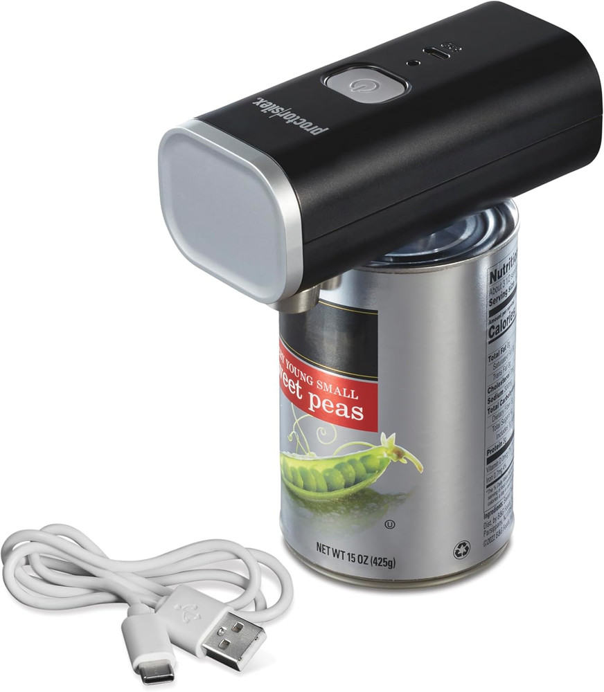 Automatic Electric Can Opener, Hands Free Cordless Operation & USB Rechargeable,
