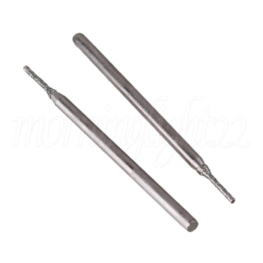 20PCS Diameter 1mm Electroplated Diamond Coated Drill Solid Bits