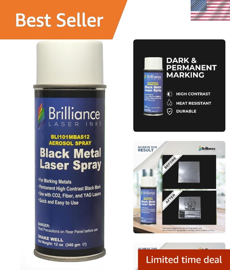 Versatile 12 Oz Spray Marker for All Laser Types - Smooth Application Guaranteed