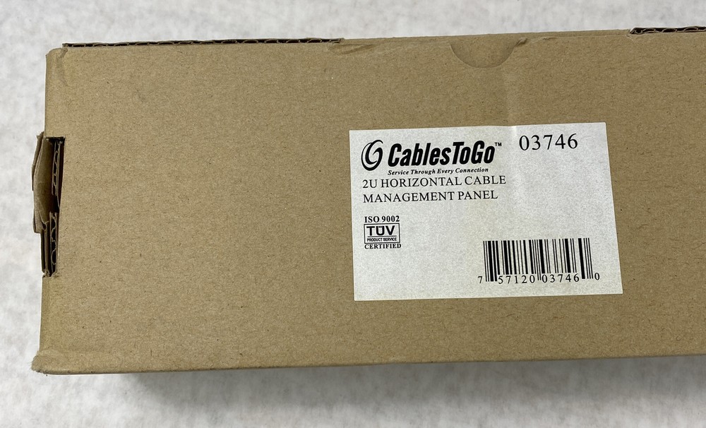 2U (3.5IN) horizontal cable management panel Black DF2 03746