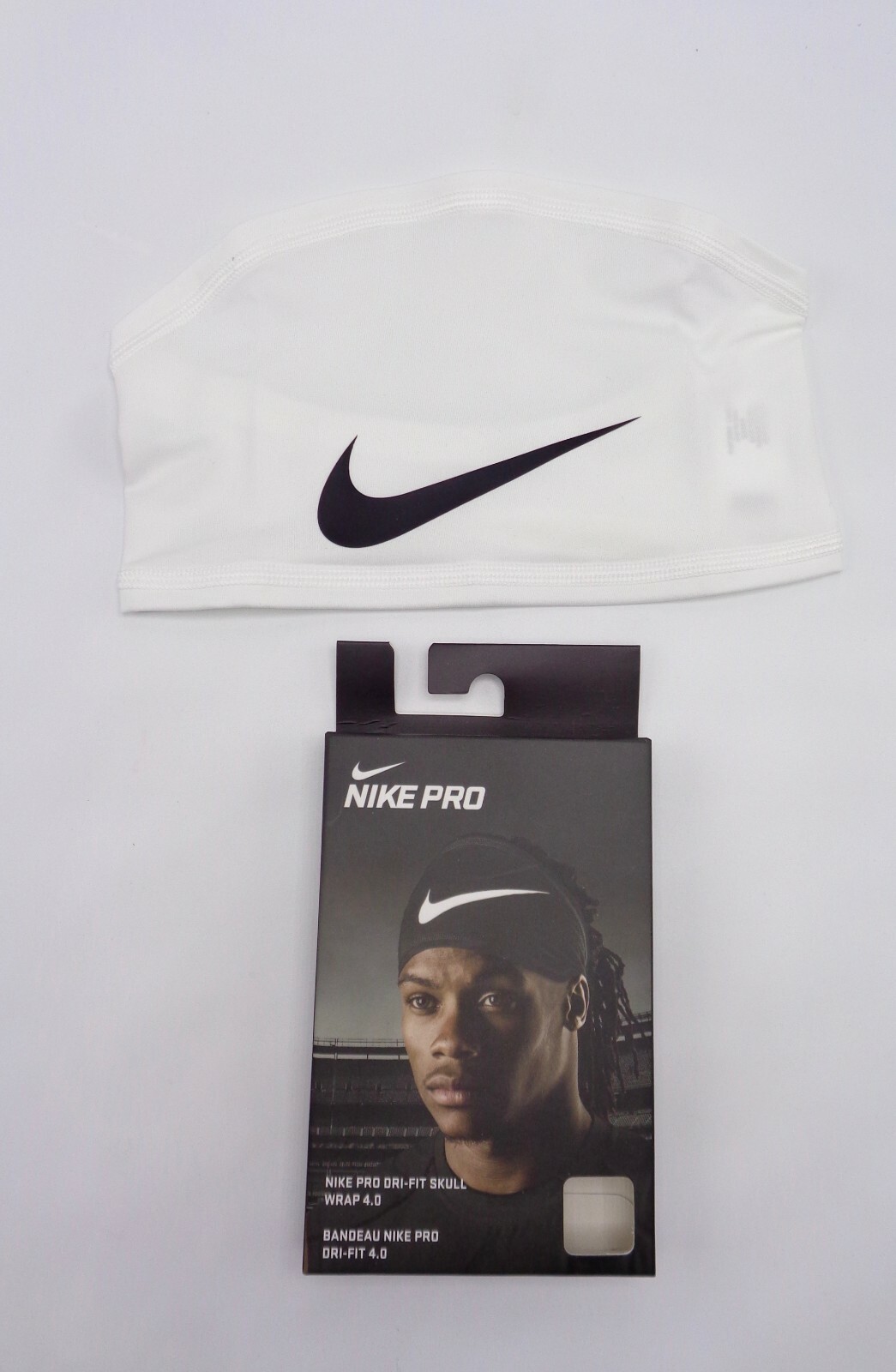 Nike Pro Dri-Fit Skull Wrap 4.0 Adult Unisex White/Black