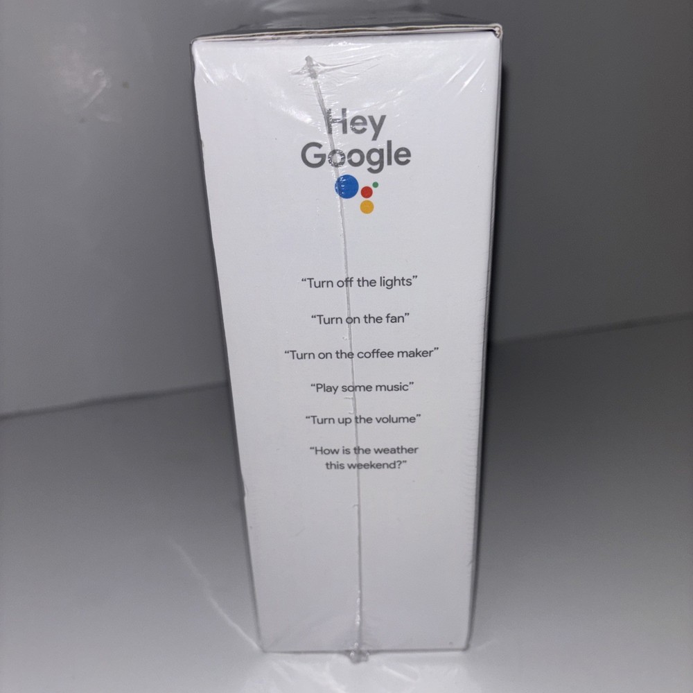 Google Nest Mini (2nd Gen) Google Assistant + GE Smart Plug Bundle New & Sealed