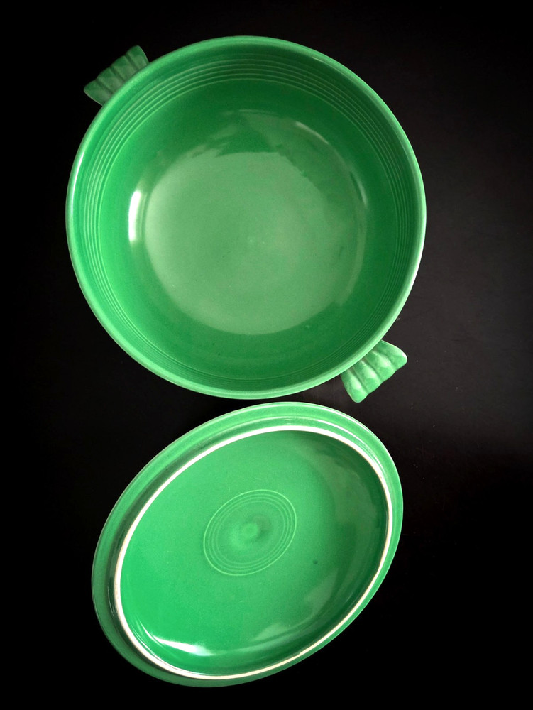 Fiesta Vintage Medium Green Covered Casserole