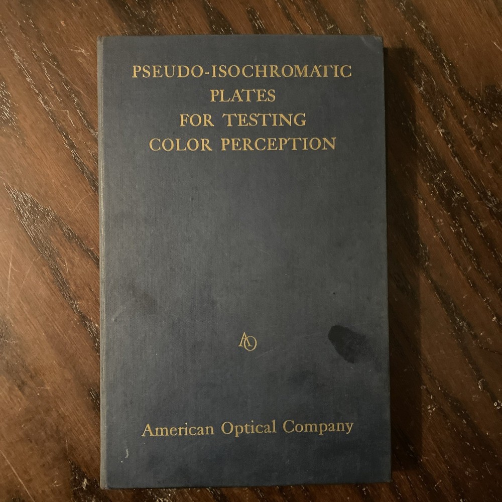Pseudo-Isochromatic Plates for Testing Color Perception American Optical 1940