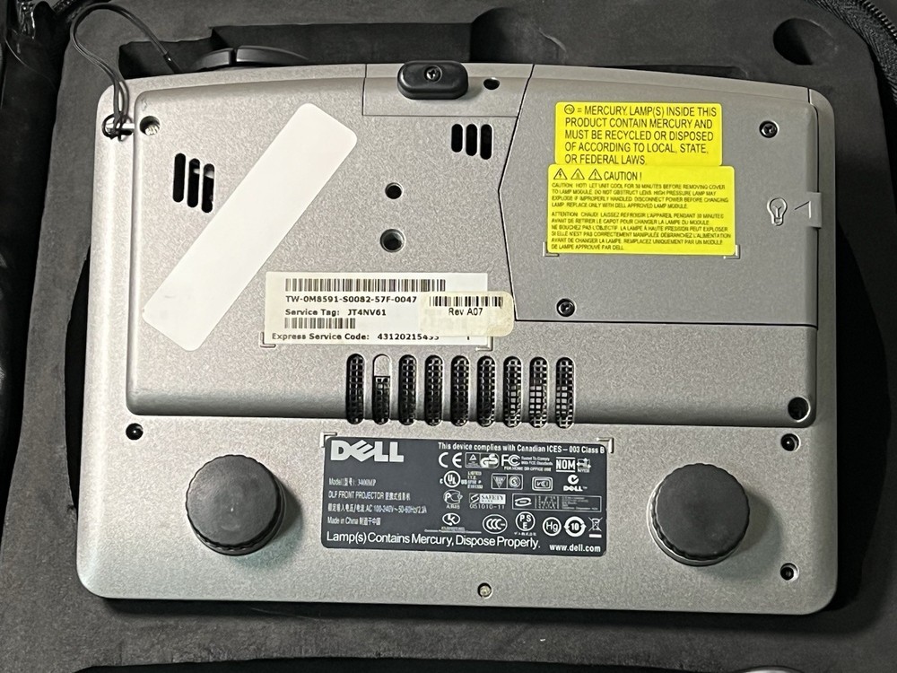 Dell 3400MP DLP Portable Projector with Case - Tested; Functions As Designed