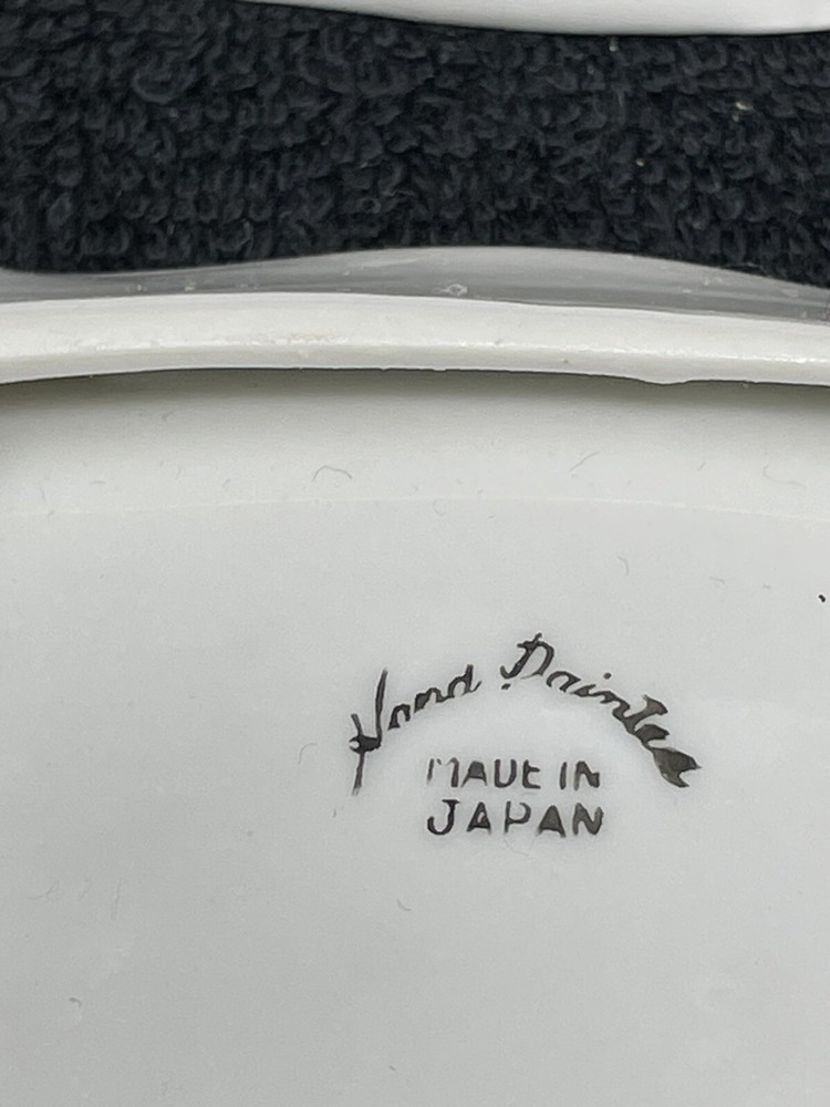 Little Hand Painted Rose Pattern Tidbit Trays