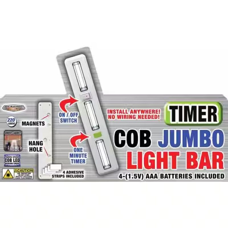 COB Jumbo Timer Light Bar (4-Pack) NEW