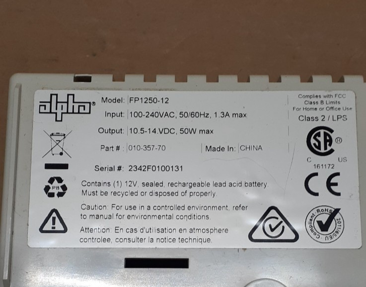 ALPHA FP1250-12, FlexPoint™FTTH UPS Power Series