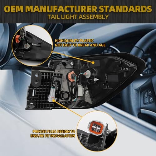 Tail Light Assembly LED Compatible With 2020-2024 Subaru Left Driver Side