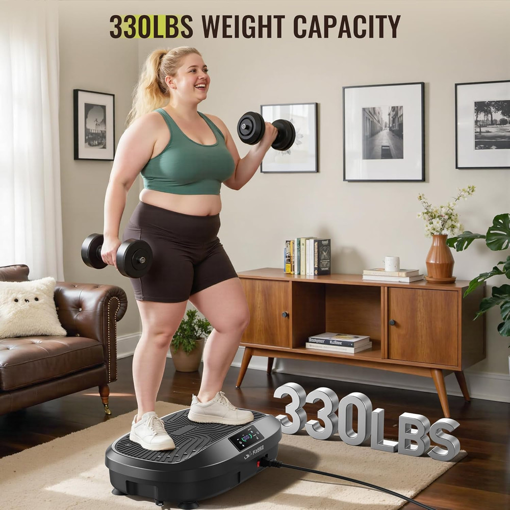 FLYBIRD Vibration Plate Exercise Machine, Adjustable Speed High Intensity Vibrat