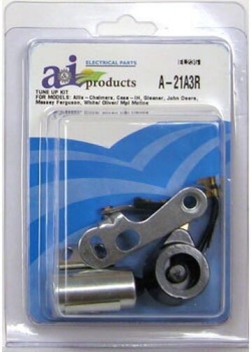 MF Ignition Tune Up Kit with clip held cap (points, condensor, rotor button)