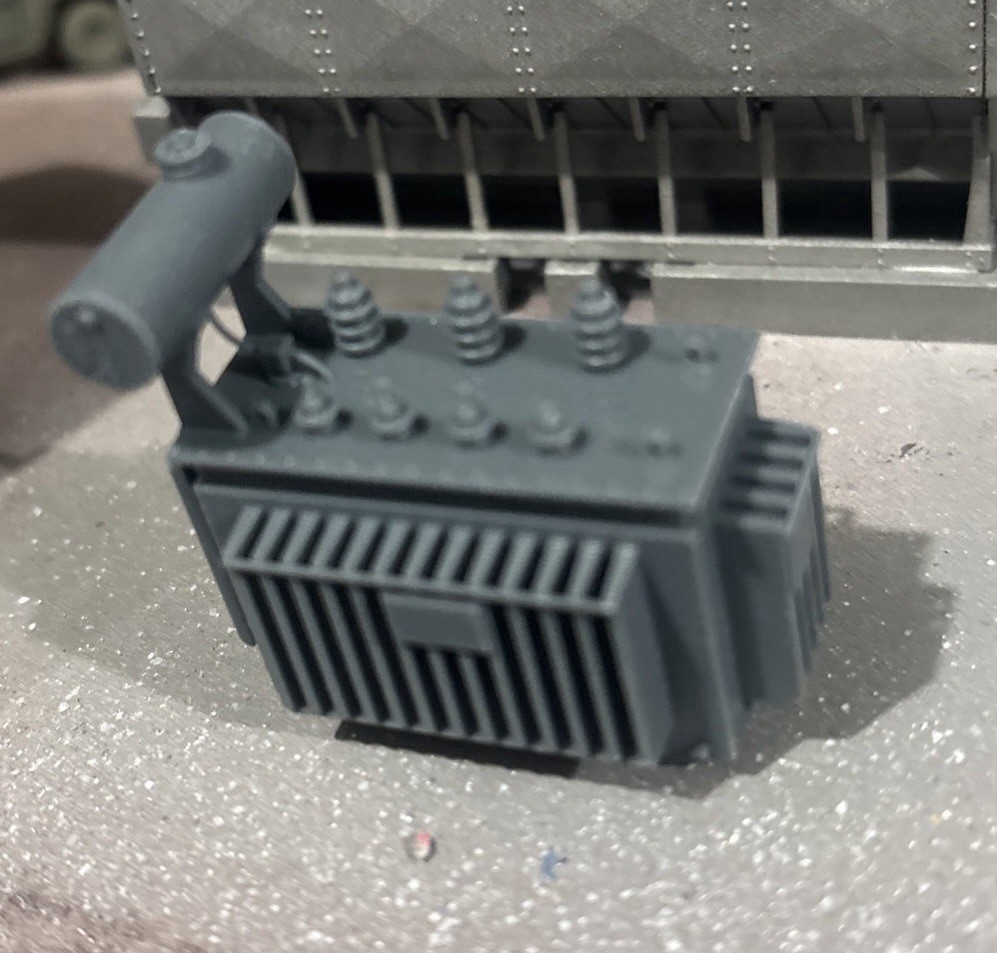 N scale Medium Transformer W/Oil Tank By Focus Creative Studio ￼