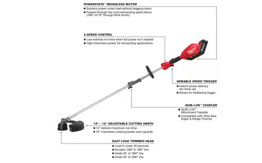 Milwaukee 2825-20ST M18 FUEL String Trimmer - (Tool Only)
