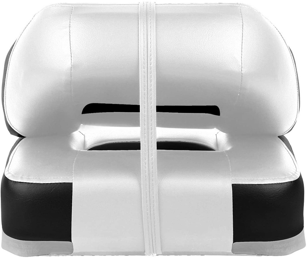 Tone Low Back Folding Boat Seat,White/Black