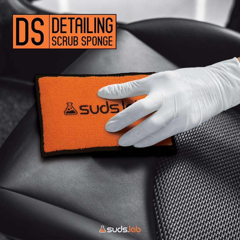 DS Microfiber Detailing Scrub Pad 2 Pack - Car Interior Cleaning & Detailing