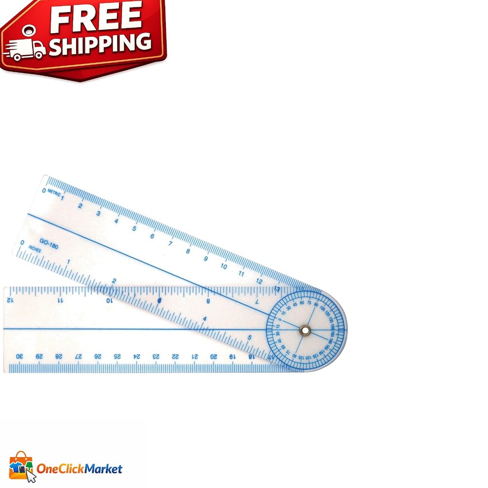 7-Inch Goniometer Protractor - Accurate Measuring Tool for Artists & Engineers