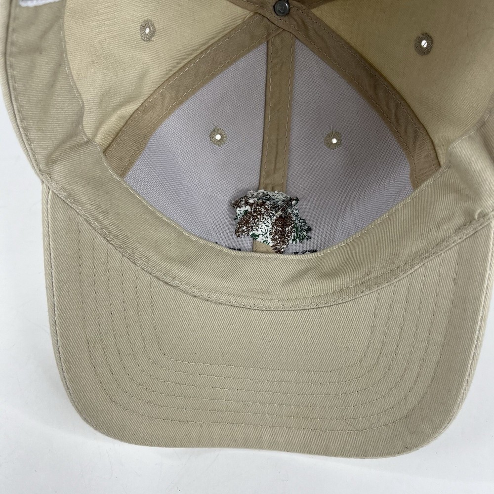 Pinehurst Hat Cap Blue Strap Back Mens Beige Pinewild Golf Course Staff