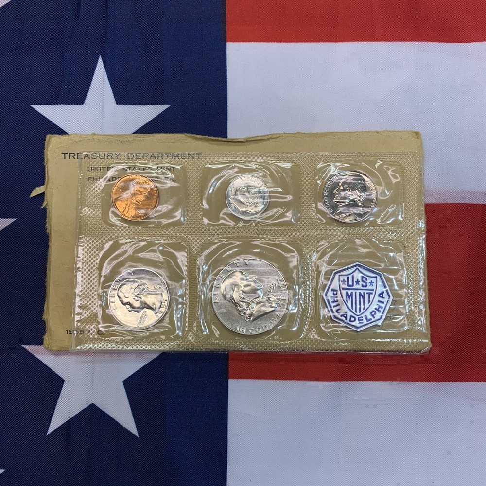 1955 PROOF SET. Flat Pack.