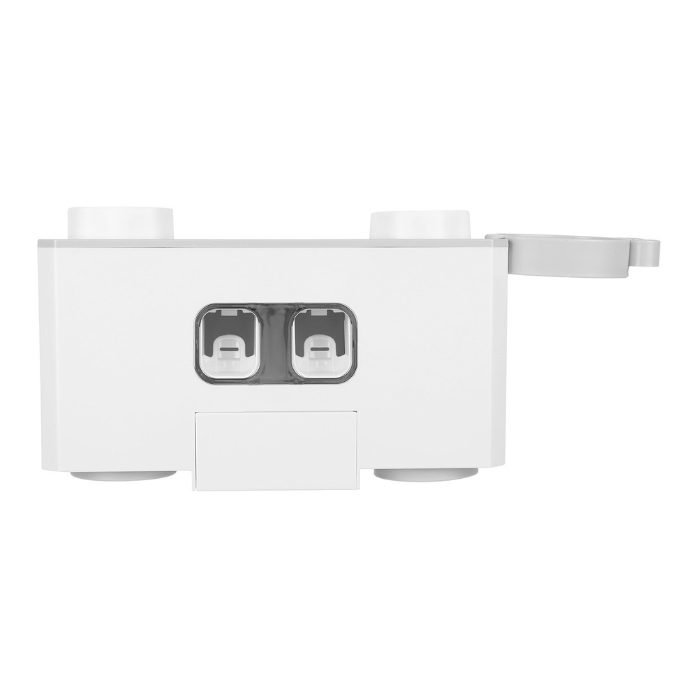 Wall Mount Toothbrush Holder Automatic Dispenser Squeezer w/ 5 Toothbrush Slots