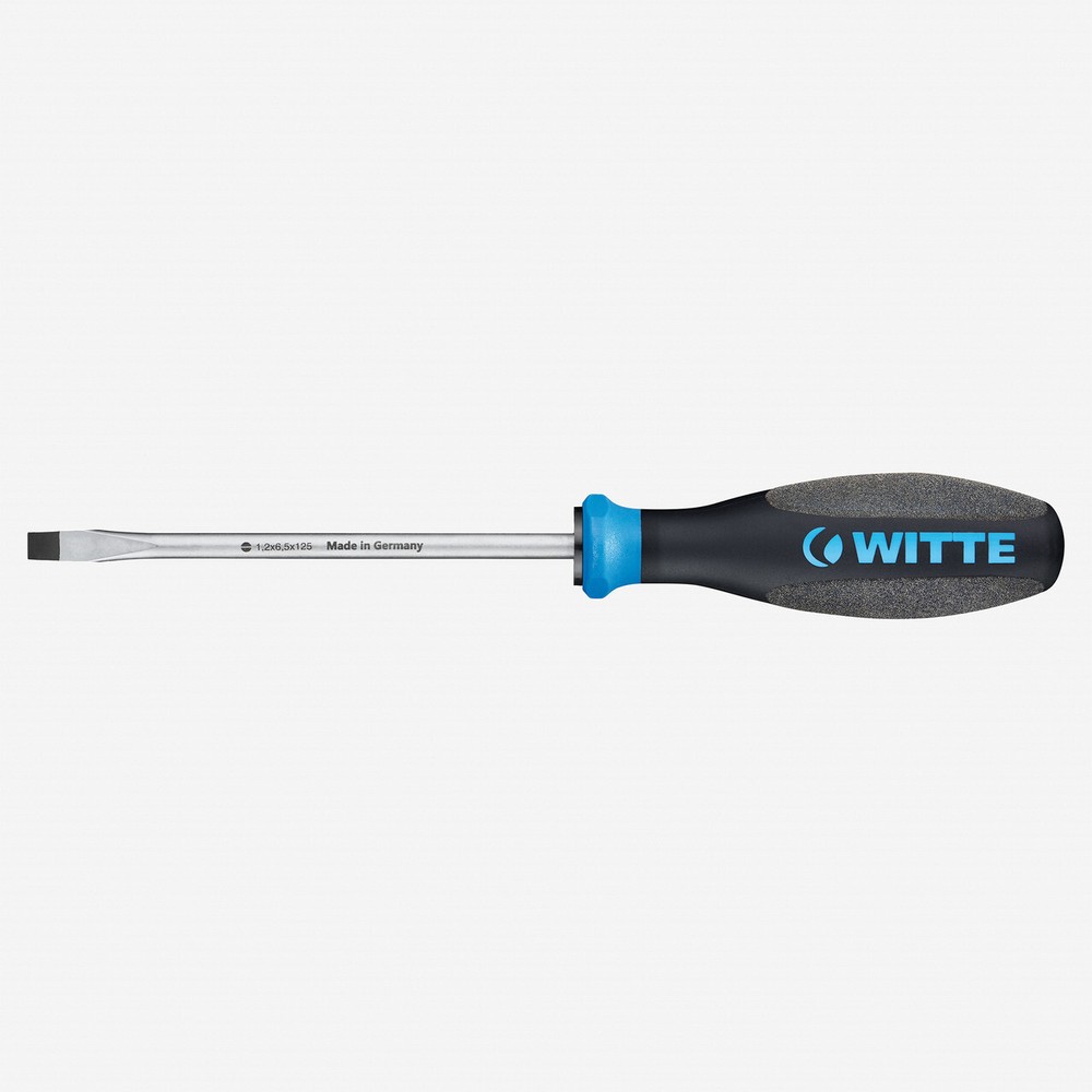 Witte Pro Plus Keystone Slotted Screwdriver, 4.0 x 75mm